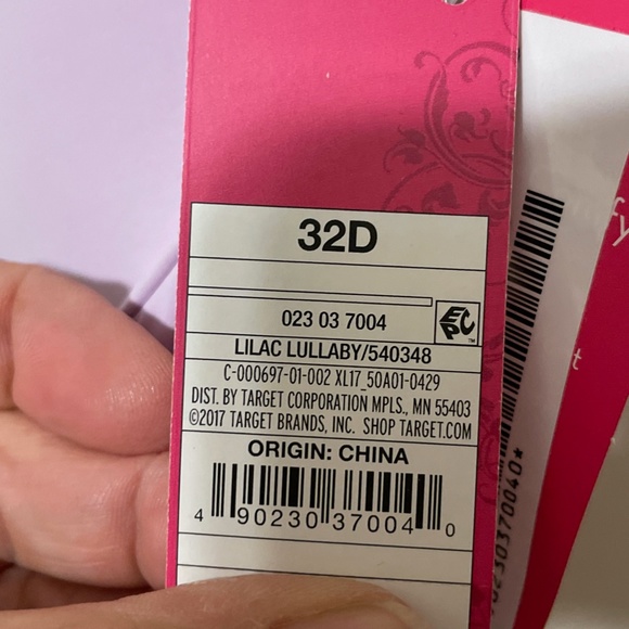 Xhilaration Push Up Bra Underwire Lilac Purple T-Shirt Bra Lot of 2 Size 32D - Picture 4 of 12